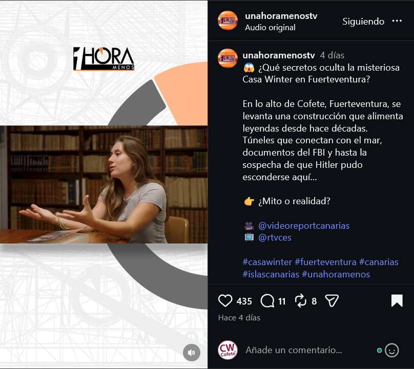 Gustavo Winter en UnaHoraMenosTV